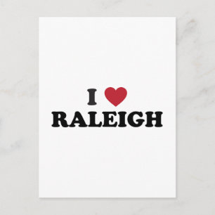 I Love Raleigh North Carolina Briefkaart