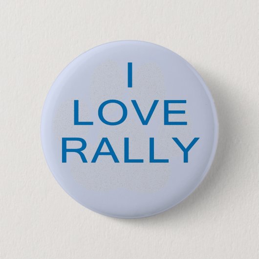 I Love Rally Ronde Button 5,7 Cm (Voorkant)