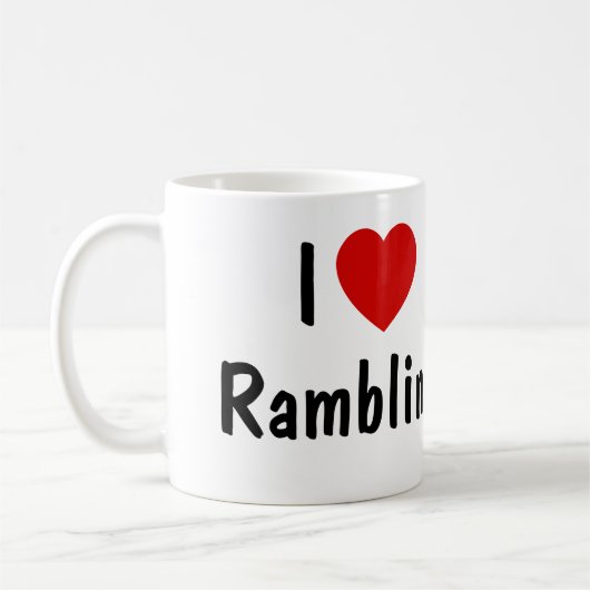 I Love Rambling Koffiemok (Links)