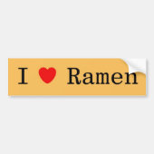 I Love Ramen Bumpersticker (Voorkant)