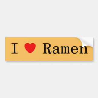 I Love Ramen Bumpersticker