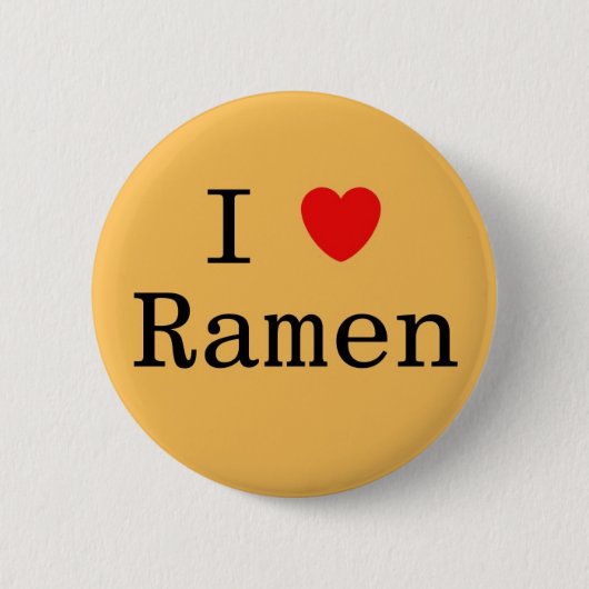 I Love Ramen Ronde Button 5,7 Cm (Voorkant)