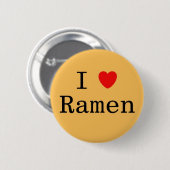 I Love Ramen Ronde Button 5,7 Cm (Voorkant /achterkant)
