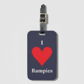 I Love Rampies Bagagelabel (Voorkant (verticaal))