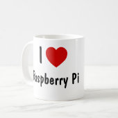 I Love Raspberry Pi Koffiemok (Voorkant links)