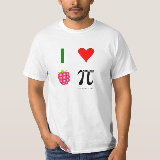 I Love Raspberry-T-Shirt T-shirt (Voorkant)