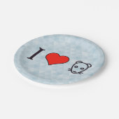 I Love Rats Papieren Bordje (Gekanteld)