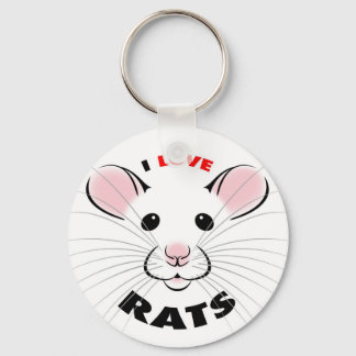 I Love Rats Sleutelhanger