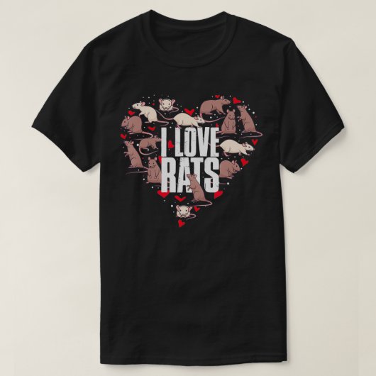 I Love Rats T-shirt (Design voorkant)