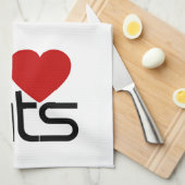 I Love Rats Theedoek (Quarter Fold)