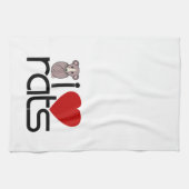 I Love Rats Theedoek (Horizontaal)