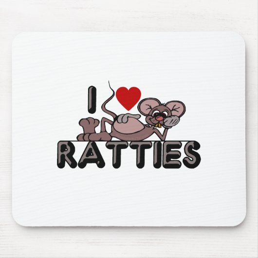 I Love Ratties Muismat (Voorkant)