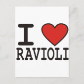 I Love Ravioli Briefkaart (Voorkant)