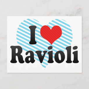 I Love Ravioli Briefkaart