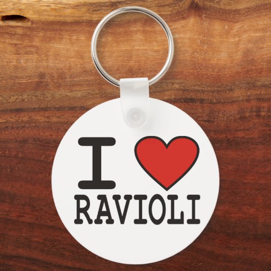 I Love Ravioli Sleutelhanger (Voorkant)