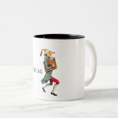 I Love Reading Victoriaans Character Tweekleurige Koffiemok (Voorkant rechts)