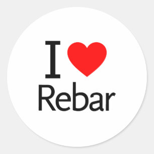 I Love Rebar Ronde Sticker