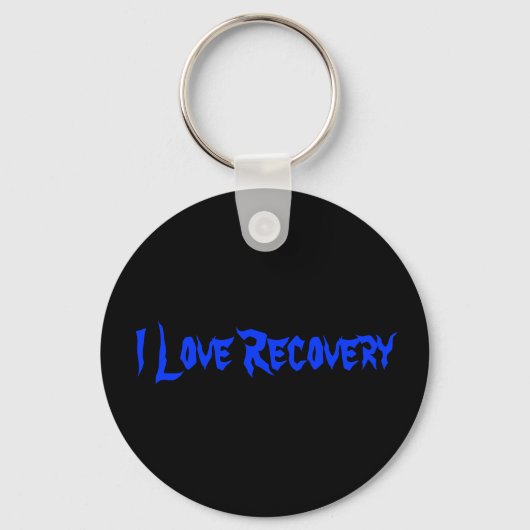 I Love Recovery Sleutelhanger (Voorkant)