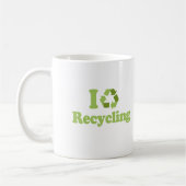 I Love recycling Koffiemok (Links)
