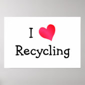 I Love Recycling Poster (Voorkant)