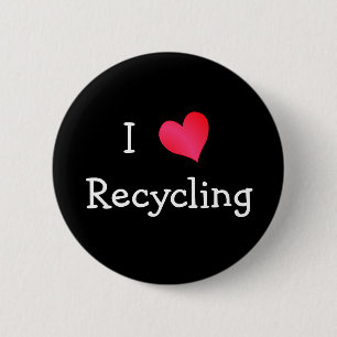 I Love Recycling Ronde Button 5,7 Cm