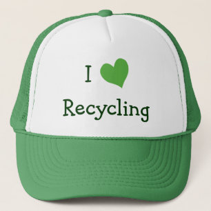 I Love Recycling Trucker Pet