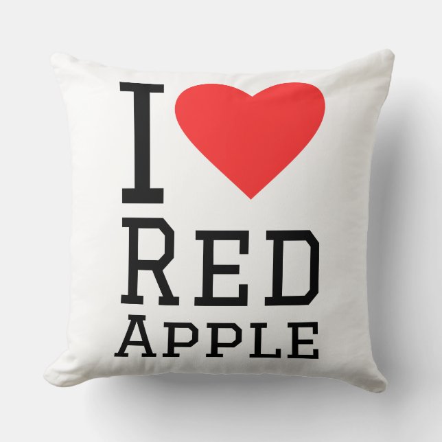I love red apple kussen (Voorkant)