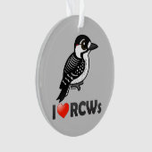 I Love Red-cockaded Woodpeckers Ornament (voorkant)