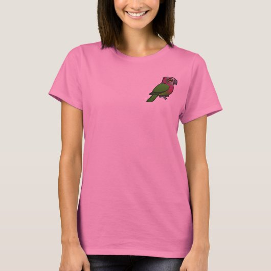 I Love Red-fan Parrots T-shirt (Voorkant)