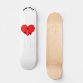 I Love Red Heart Aviation Persoonlijk Skateboard (Voorkant)