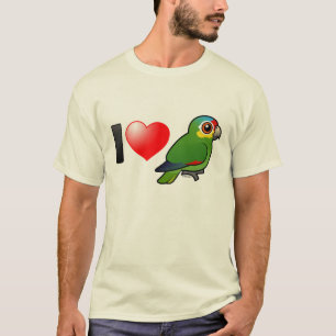 I Love Red-lored Amazons T-shirt