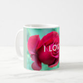 I LOVE Red Rose Mug Koffiemok (Voorkant links)