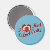 I Love Red Velvet Cake Magneet (Voorkant / Achterkant)