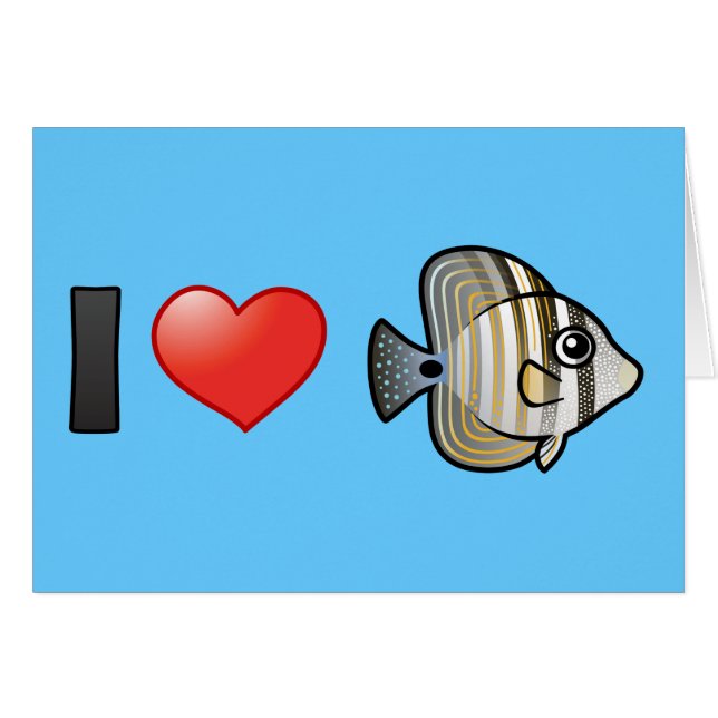 I Love Red Zee Sailfin Tang (Voorkant Horizontaal)