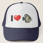 I Love Red Zee Sailfin Tang Trucker Pet (Voorkant)