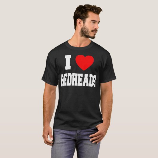 I Love Redheadkosten _1 T-shirt (Voorkant volledig)