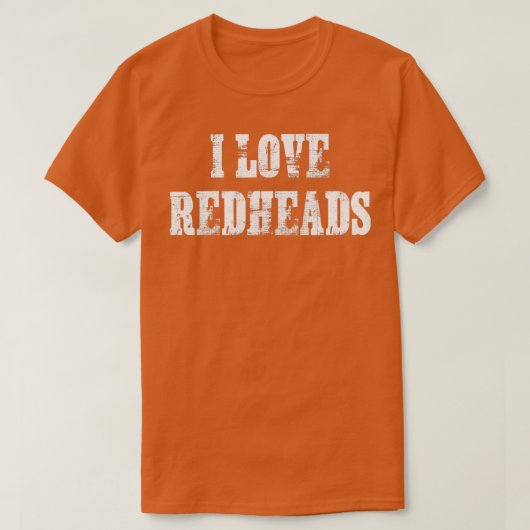 I Love Redheadkosten 1 T-shirt (Design voorkant)