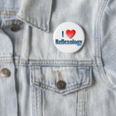 I Love Reflexology Pin Ronde Button 5,7 Cm (In situ)