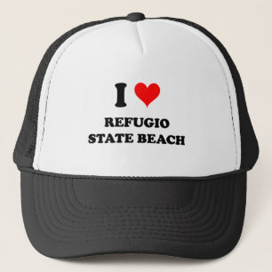 I Love Refugio State Beach California Trucker Pet
