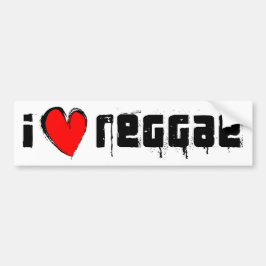 I Love Reggae Bumpersticker