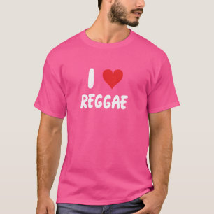 I Love Reggae - Muziek Muzikant Song Zingen T-shirt