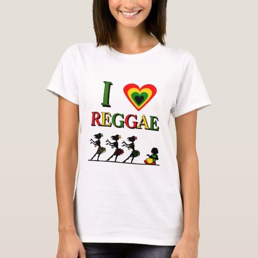 I Love Reggae T-shirt (Voorkant)