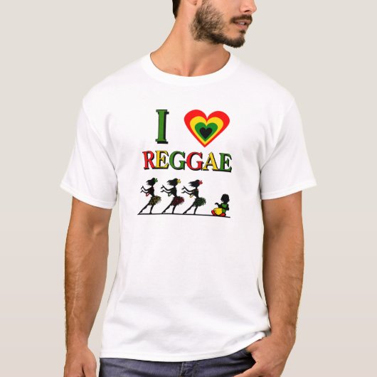I Love Reggae T-shirt (Voorkant)