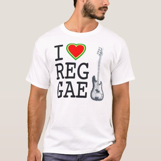 I Love Reggae T-shirt (Voorkant)