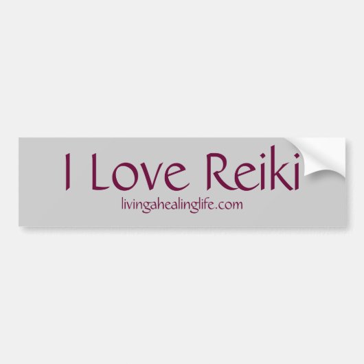 I Love Reiki Bumpersticker (Voorkant)