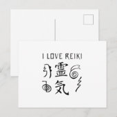 I Love Reiki | Esotericisme Reiki Master Gifts Briefkaart (Voorkant / Achterkant)