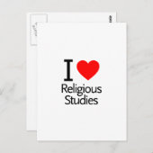 I Love Religious Studies Briefkaart (Voorkant / Achterkant)