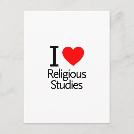 I Love Religious Studies Briefkaart (Voorkant)