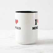 I Love Renewals Tweekleurige Koffiemok (Center)