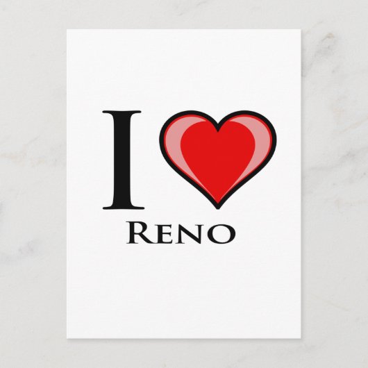 I Love Reno Briefkaart (Voorkant)